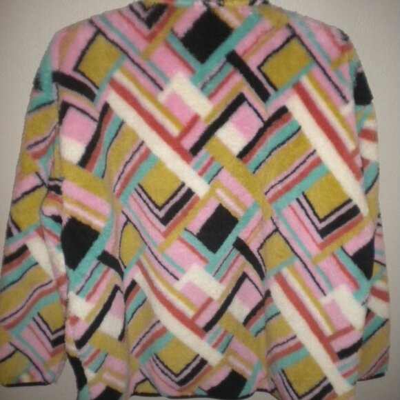 Hurley Women's Plus Size XXL Pink Pattern Soft Fleece Pullover Sweatshirt NWT - Picture 6 of 6